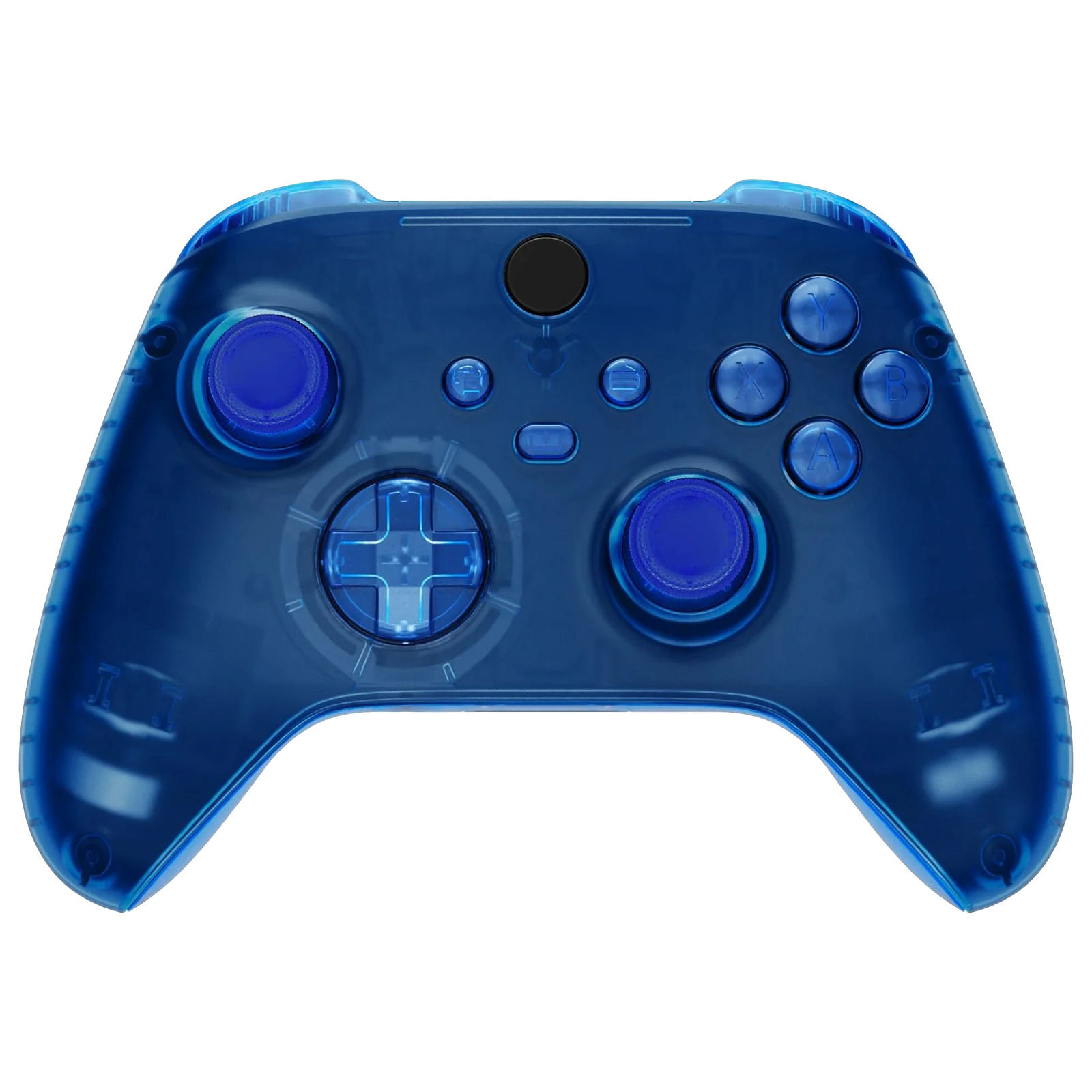 GOAT transparent blue custom XBOX controller