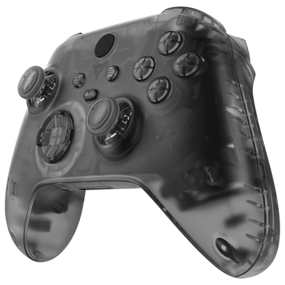 Transparent case custom XBOX controller - front left view