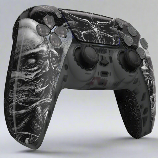 Zombie themed Custom PS5 Controller - GOAT Customs front view
