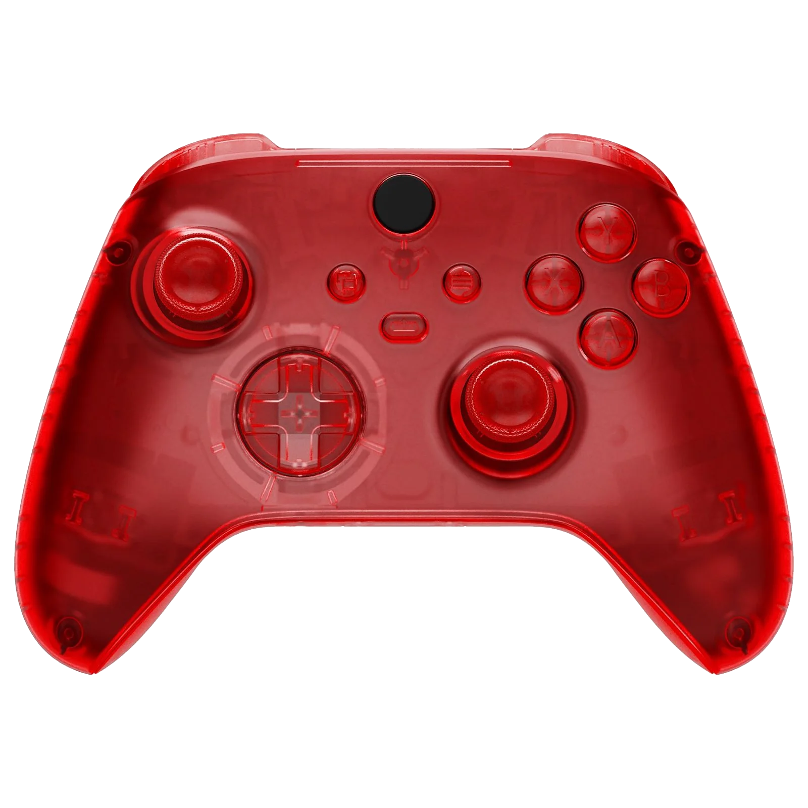 GOAT transparent red custom XBOX controller