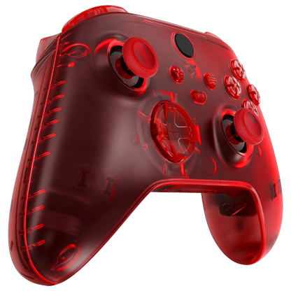 GOAT transparent red custom XBOX controller