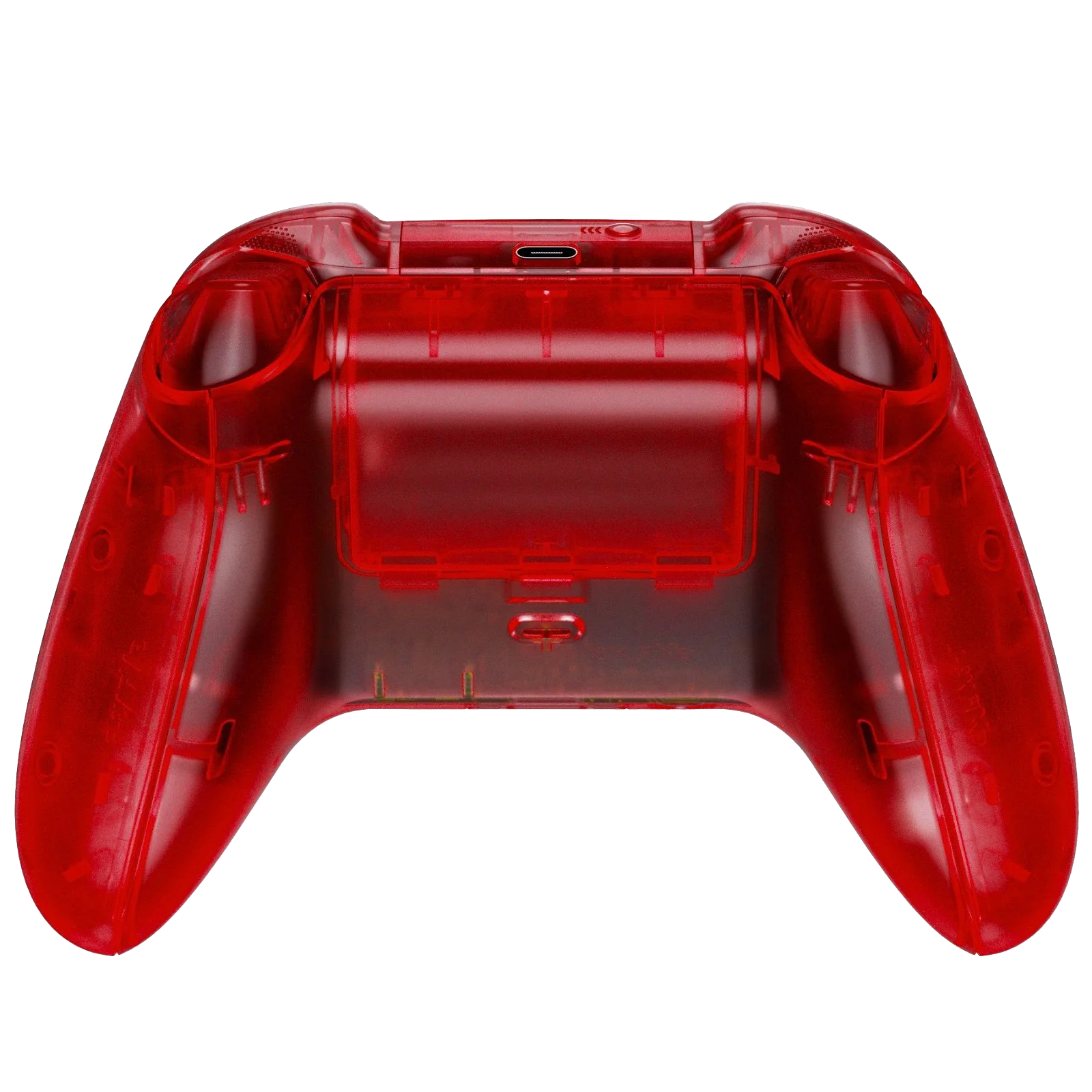 GOAT transparent red custom XBOX controller