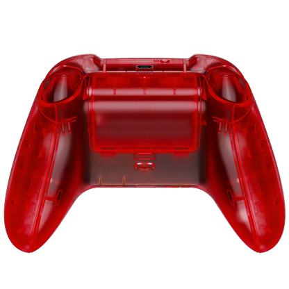 GOAT transparent red custom XBOX controller