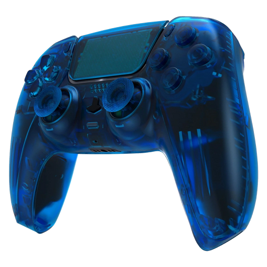 Transparent Blue PlayStation 5 Controller