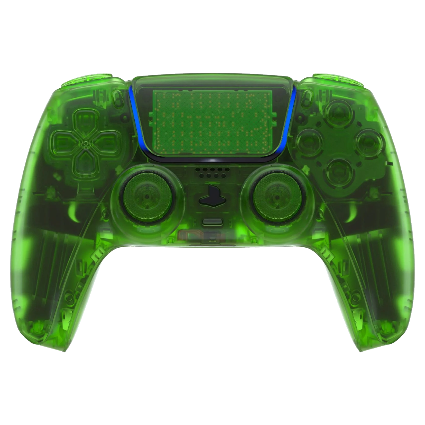 GOAT Transparent Green Custom PS5 Controller – GOAT Customs