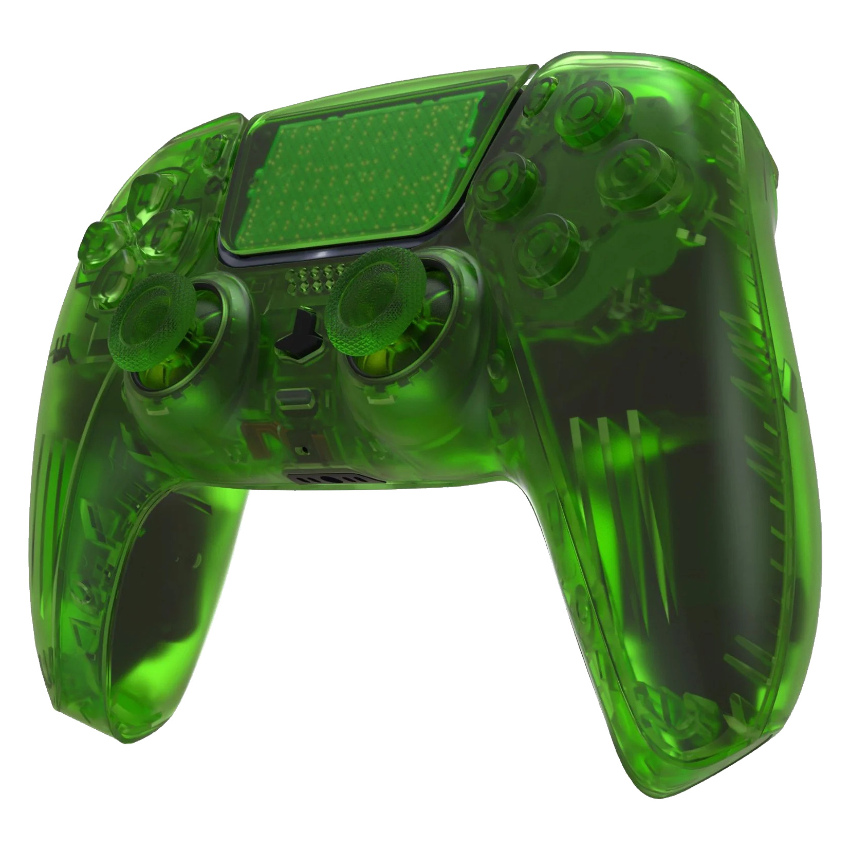 GOAT transparent green custom PS5 controller