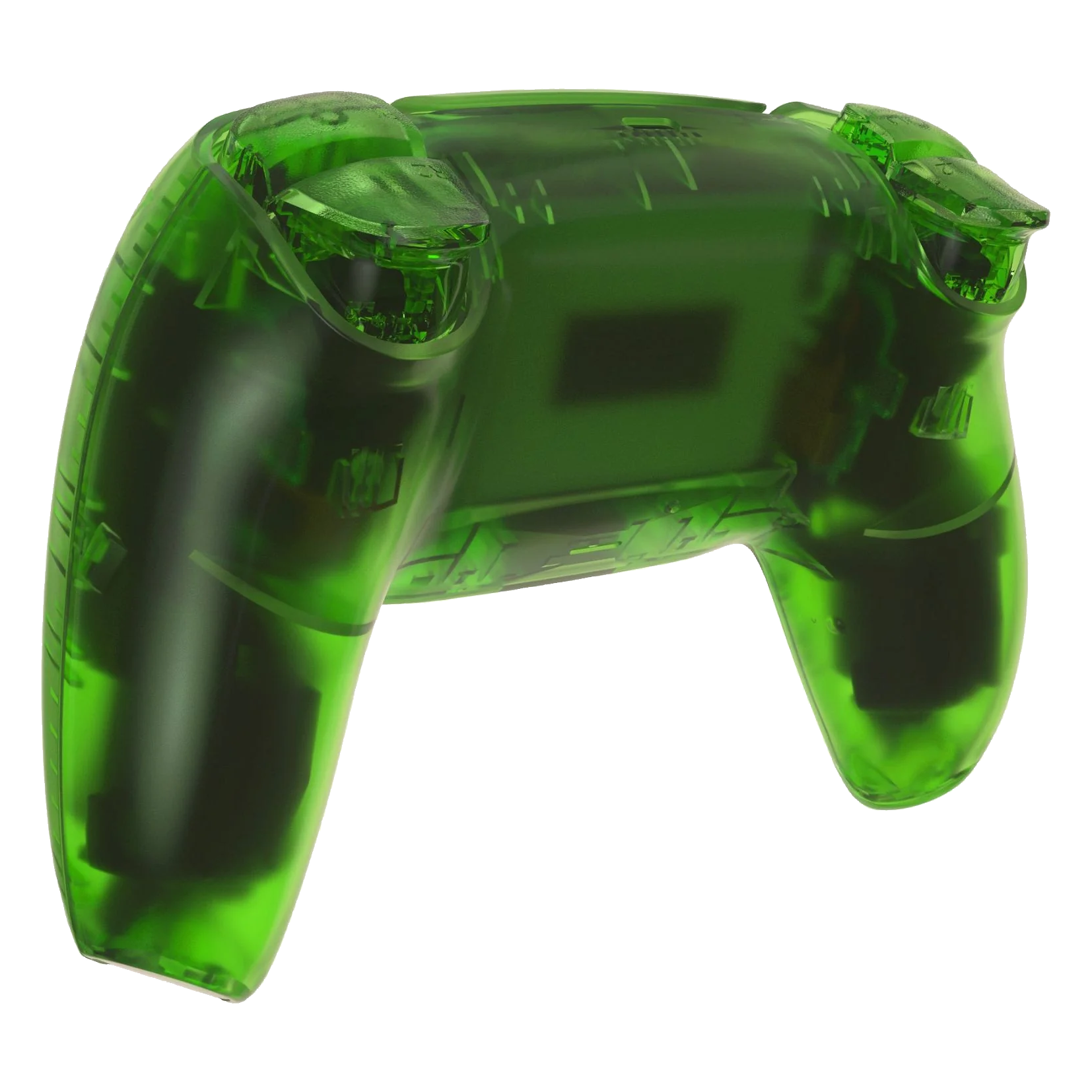 GOAT transparent green custom PS5 controller