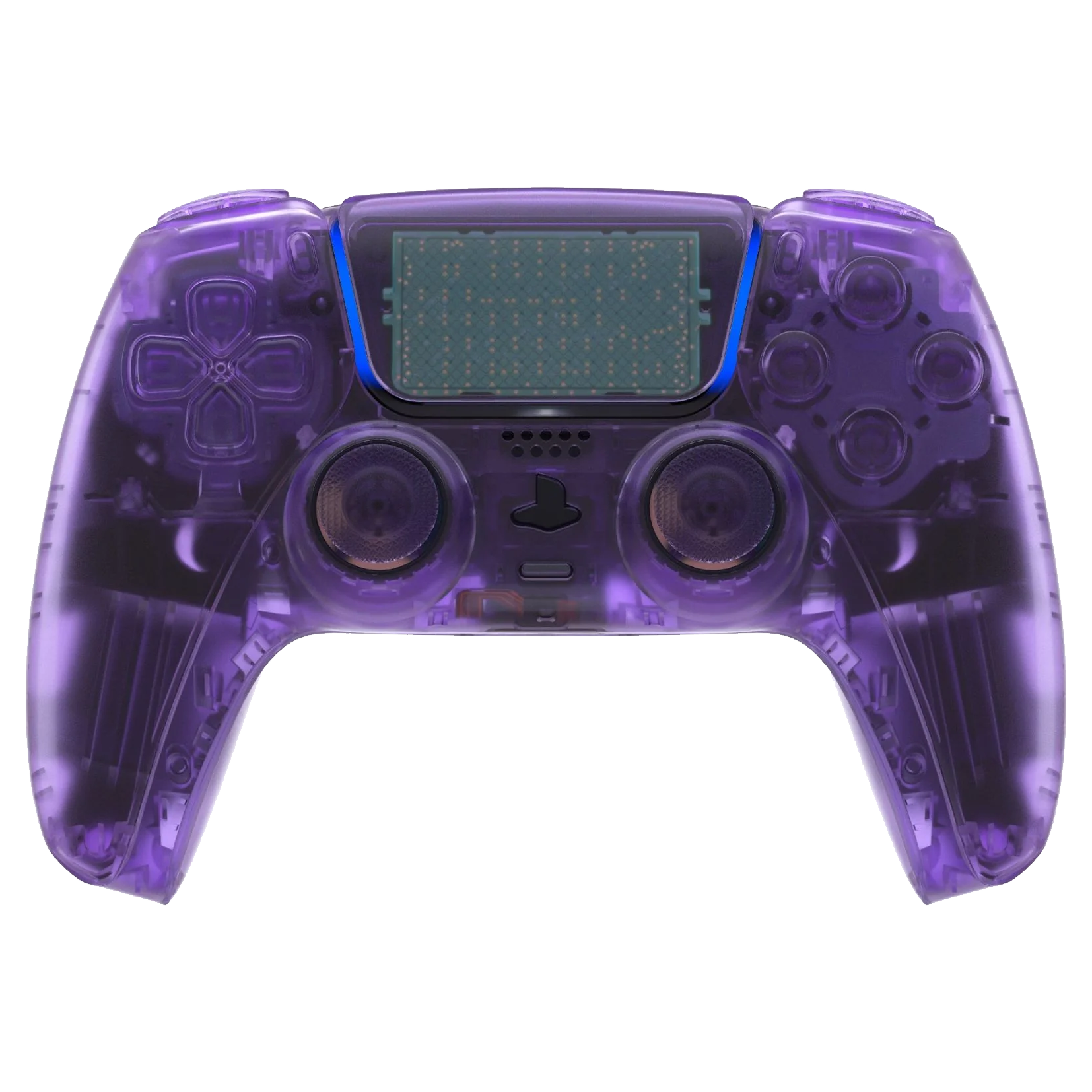 GOAT transparent purple custom PS5 controller