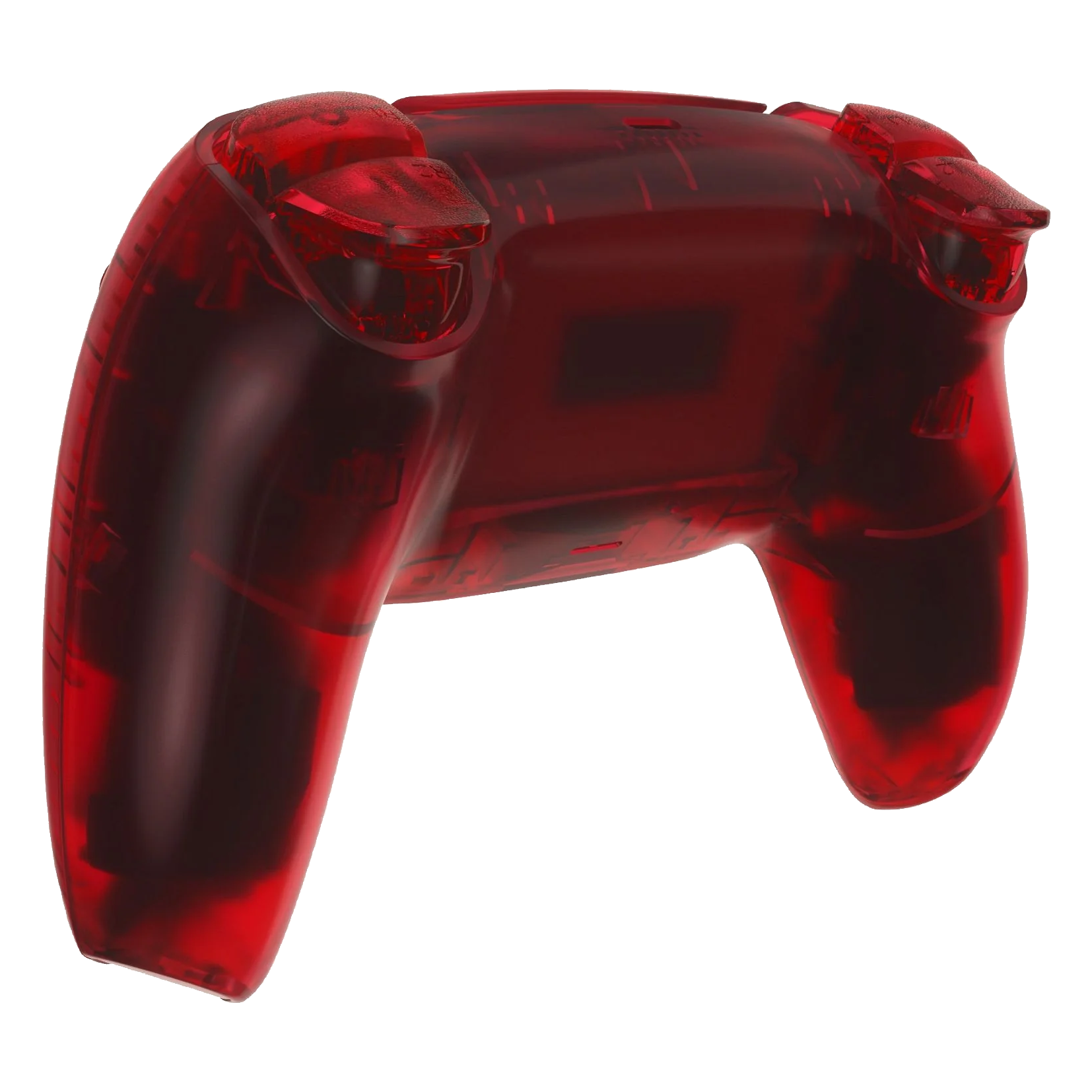 GOAT transparent red custom PS5 controller