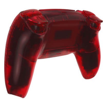 GOAT transparent red custom PS5 controller