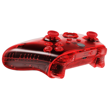 GOAT transparent red custom XBOX controller